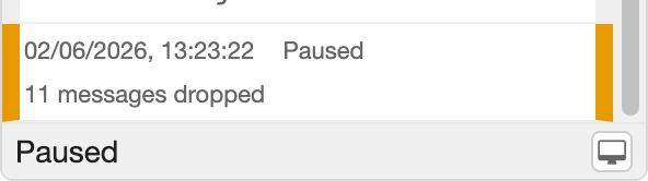 Pausing debug output