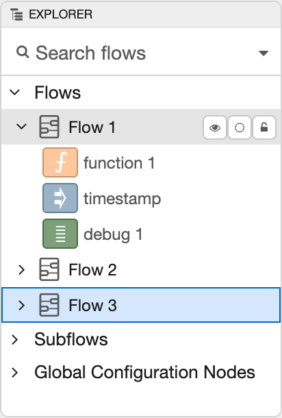 Explorer sidebar panel