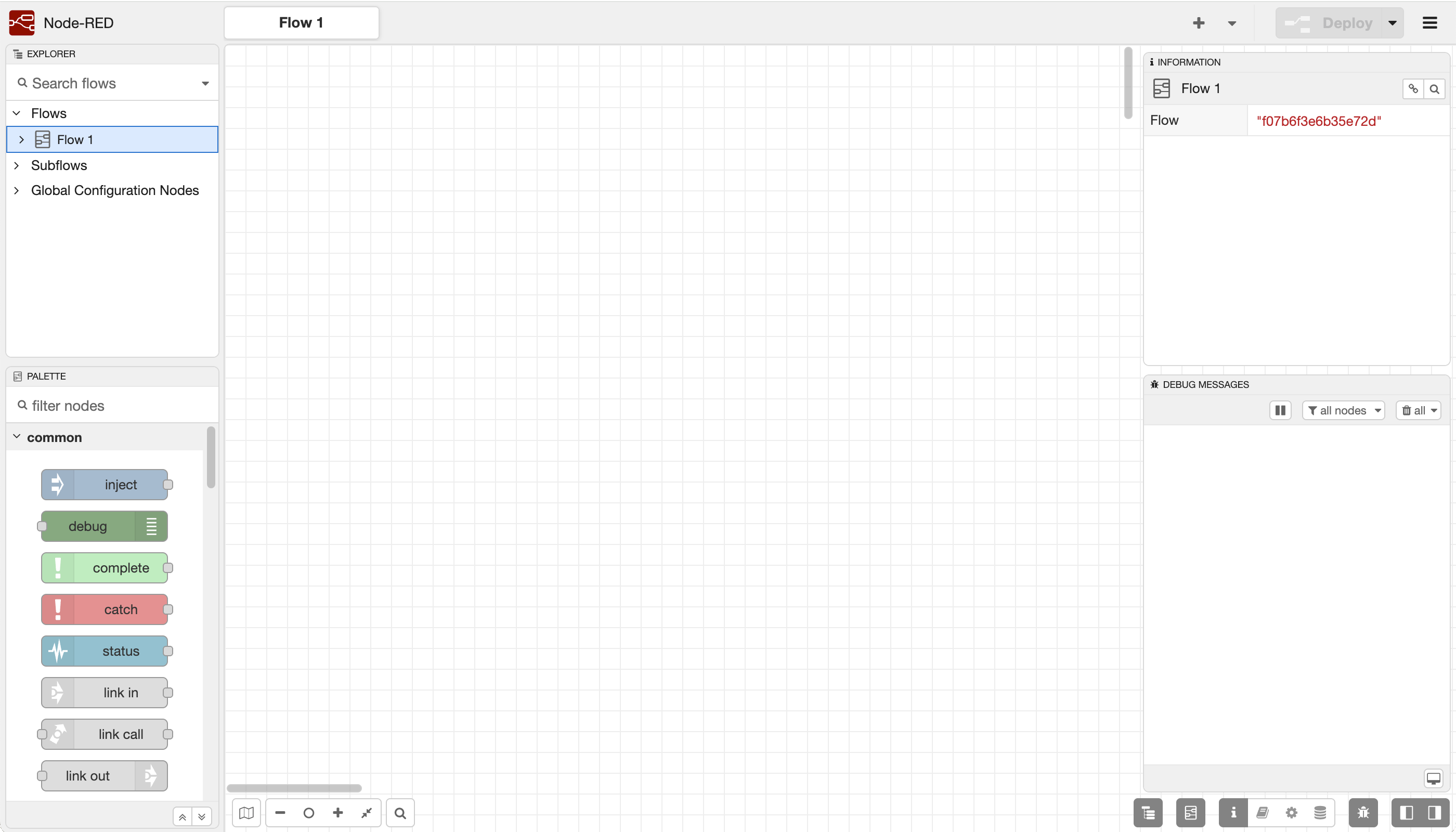 The modernised Node-RED 5 editor