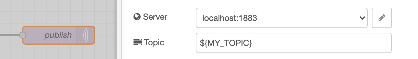 MQTT topic set by environment variables