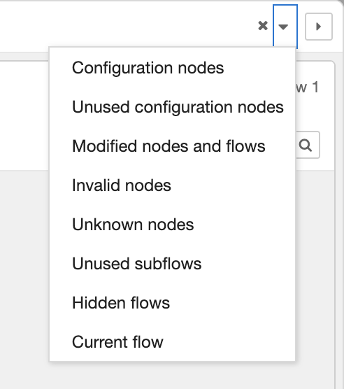 Search menu