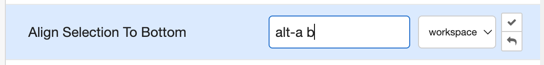 Editing a shortcut
